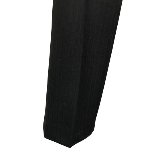 Amanda + Chelsea Pants Womens 0 Black Pinstriped Straight‎ Leg Stretch Mid-Rise - Picture 6 of 8